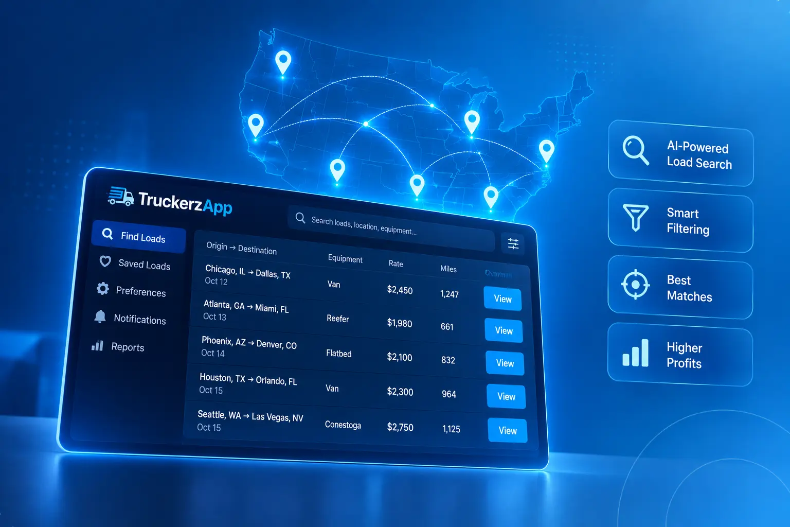 Broker and load communication support platform